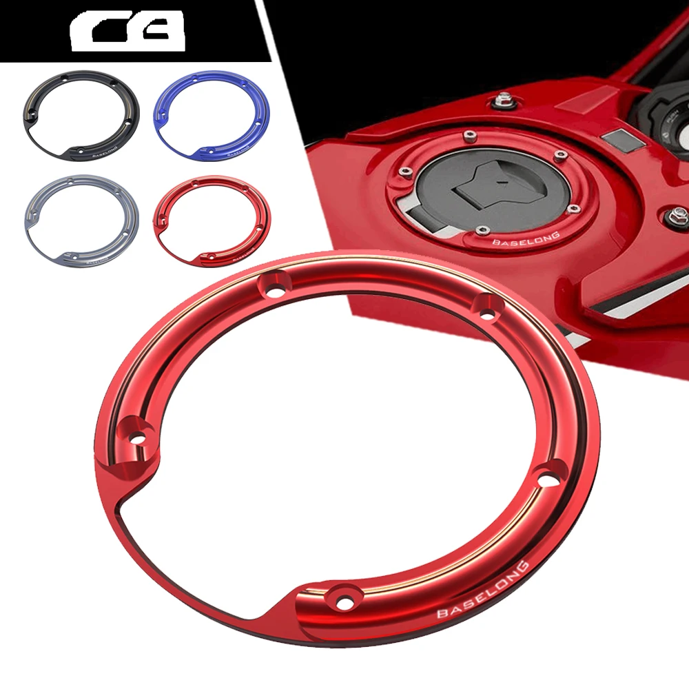MotorcycleAluminumFuelTankOilCapDecorativeRingCoverProtector