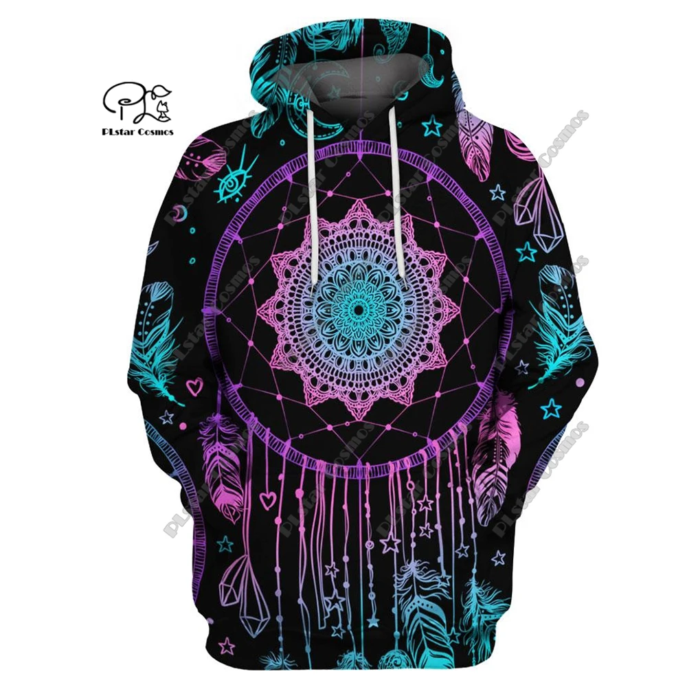 3D Printing New Aboriginal Collection Tribal Dreamcatcher Feather Art Unisex Clothing Casual Hoodie/Sweatshirt/Zip/T-Shirt Y-7