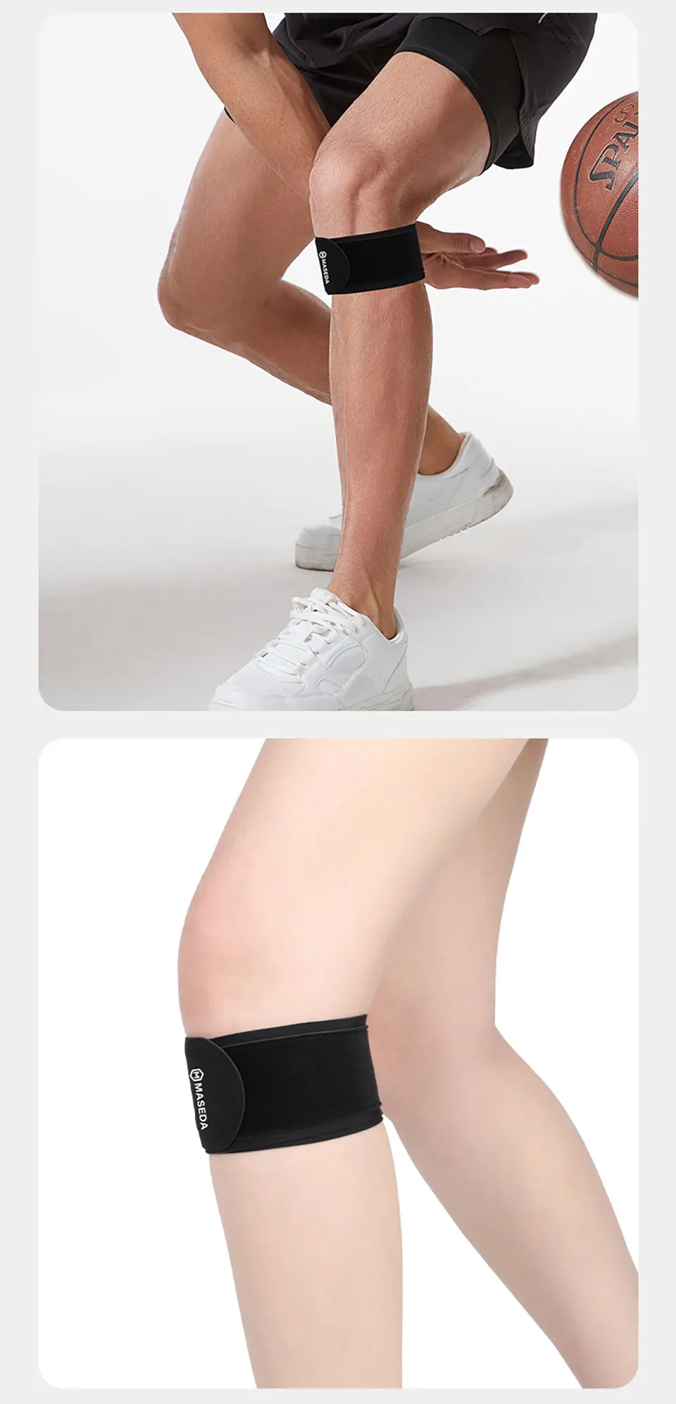 GTUBIKE 1 Stück Ultraleichter Silikon-Kniescheibenschutz Komfortabler Kniegelenkschutz für Laufen Fitness Ballsport Sportliche Kniebandage – Detail 9