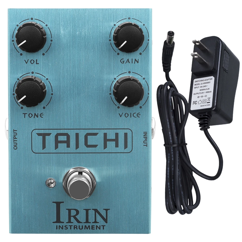 

IRIN AN-38 TAICHI Low Gain Overdrive Pedal OD Classic Amp Sound VOICE Knob Controls Different EQ Frequency Bands Guitar Effects