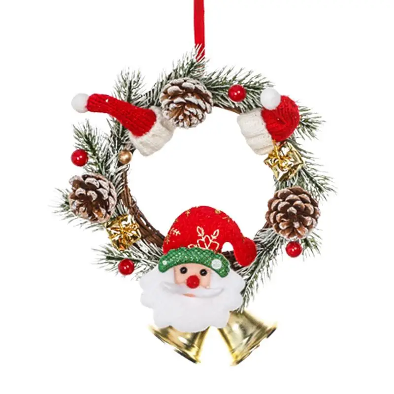 

Christmas Wreath For Front Door Window Wall Door Decoration Christmas Garland Ornament Halloween Party Supplies