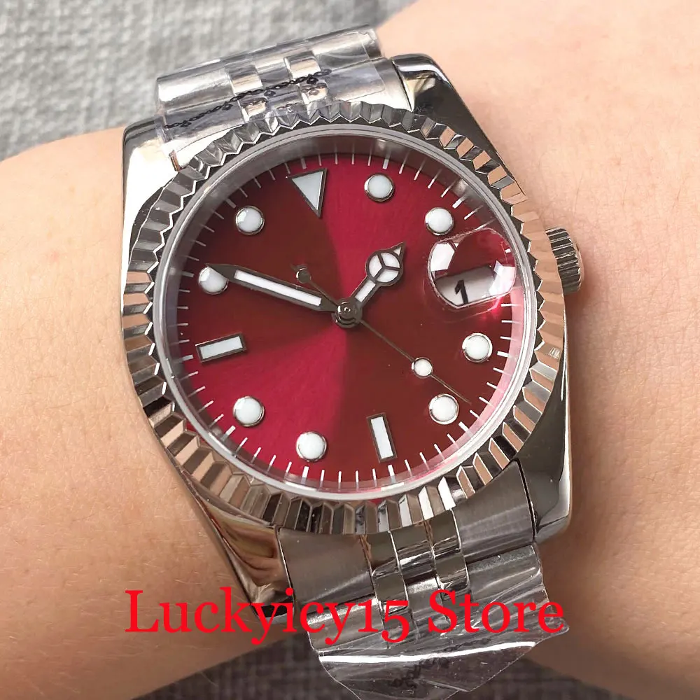 

36MM/39MM Japan NH35 MINGZHU2813 MIYOTA8215 PT5000 Movement Automatic Men Watch With Auto Date Sapphire Crystal Jubilee Strap