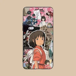 Spirited Away-Themed Black Phone Case Cover for Galaxy A51 5G (Black 5)