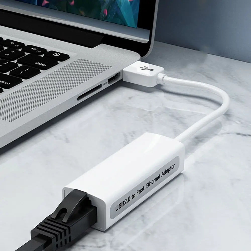 For Windows 10 USB 2.0 to RJ45 Computer Peripherals Ethernet Network Adapter USB Hubs Type-C to RJ45 Network Cable Converter 3