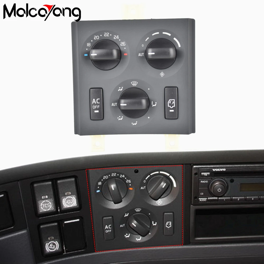 

21318121 Panel Combined Switch Climate Heater Control For Volvo Truck FM FH 85115380 20853478 21272395 20508582 Car Accessories