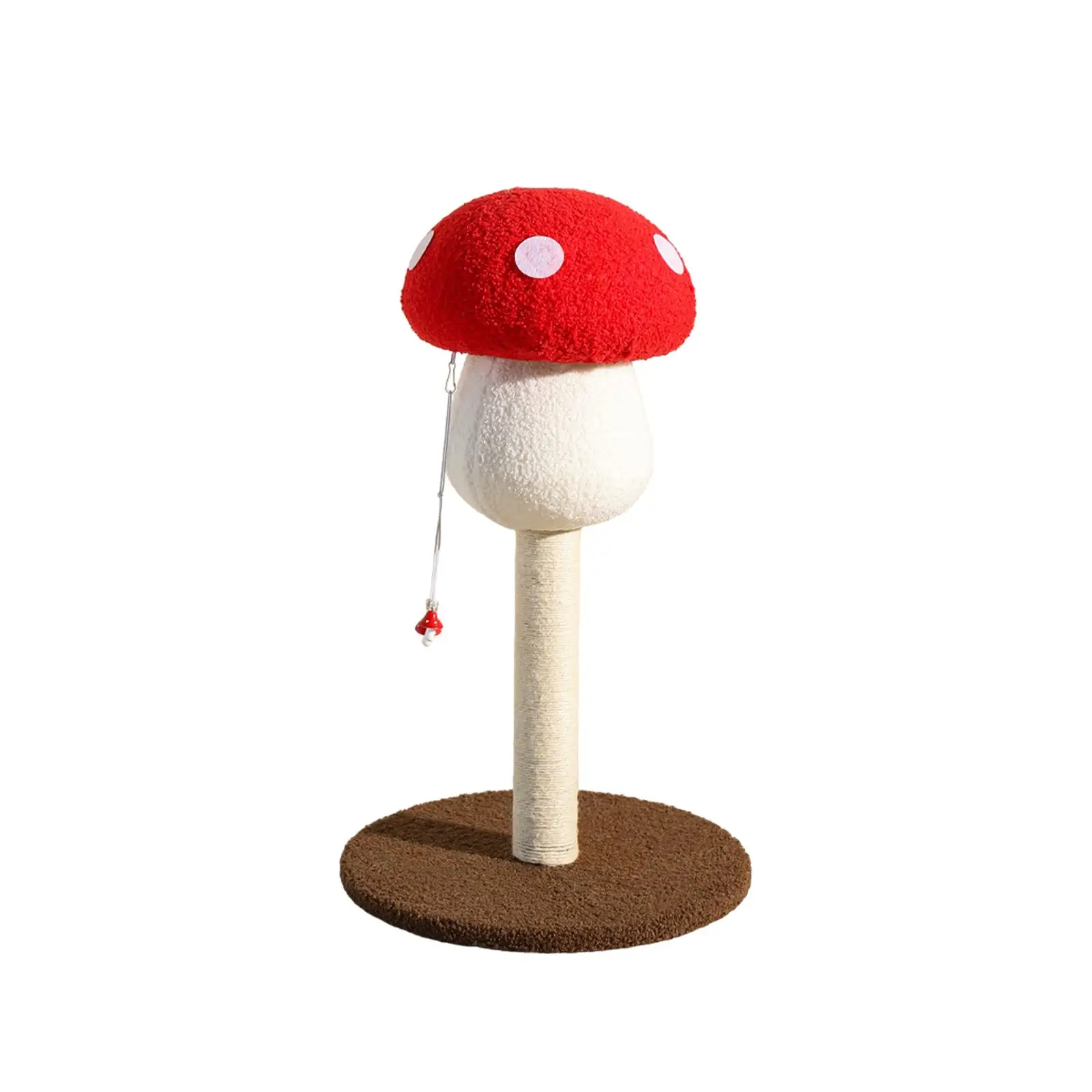 Mushroom Scratch Post, Cat Scratcher Cute, Sisal Covered Scratchi Pole, Mushroom Post for Indoor Cats