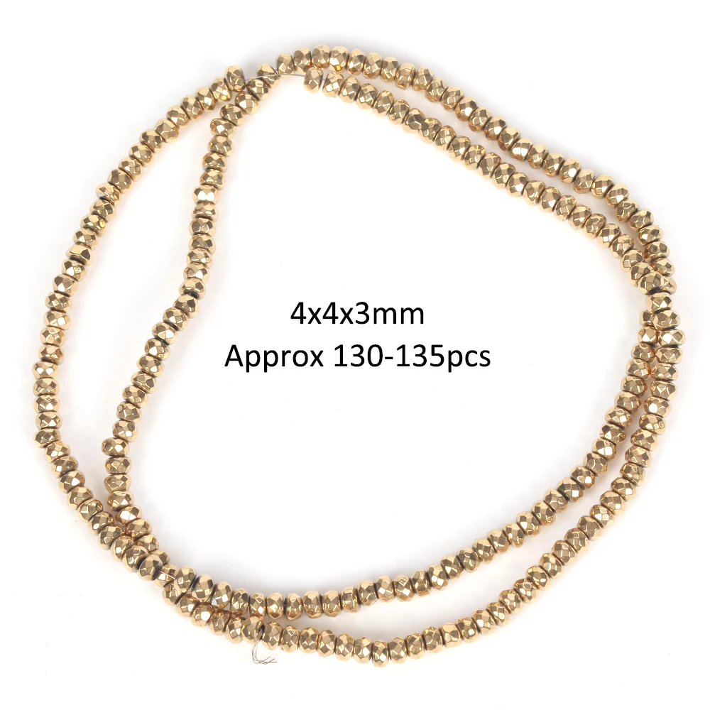 AAA+ Retention Farbe vergoldet natürliche Hämatit Stein Perlen Herz Stern geometrische Form Perlen für Schmuckherstellung DIY Armband – Detail 21