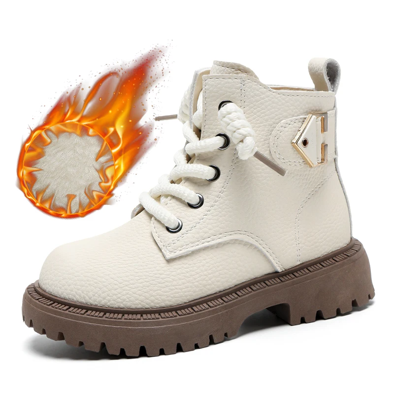 

Winter Baby Girls Boys Snow Boots Warm Thickened Plush Infant Shoes Kids Cotton-padded Shoes Anti-slip Soft Sole Children Boots