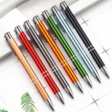 Stylo à bille en métal avec pression pour étudiant, petits cadeaux créatifs, stylo publicitaire, peut imprimer logo, stylo en aluminium gratuitement
