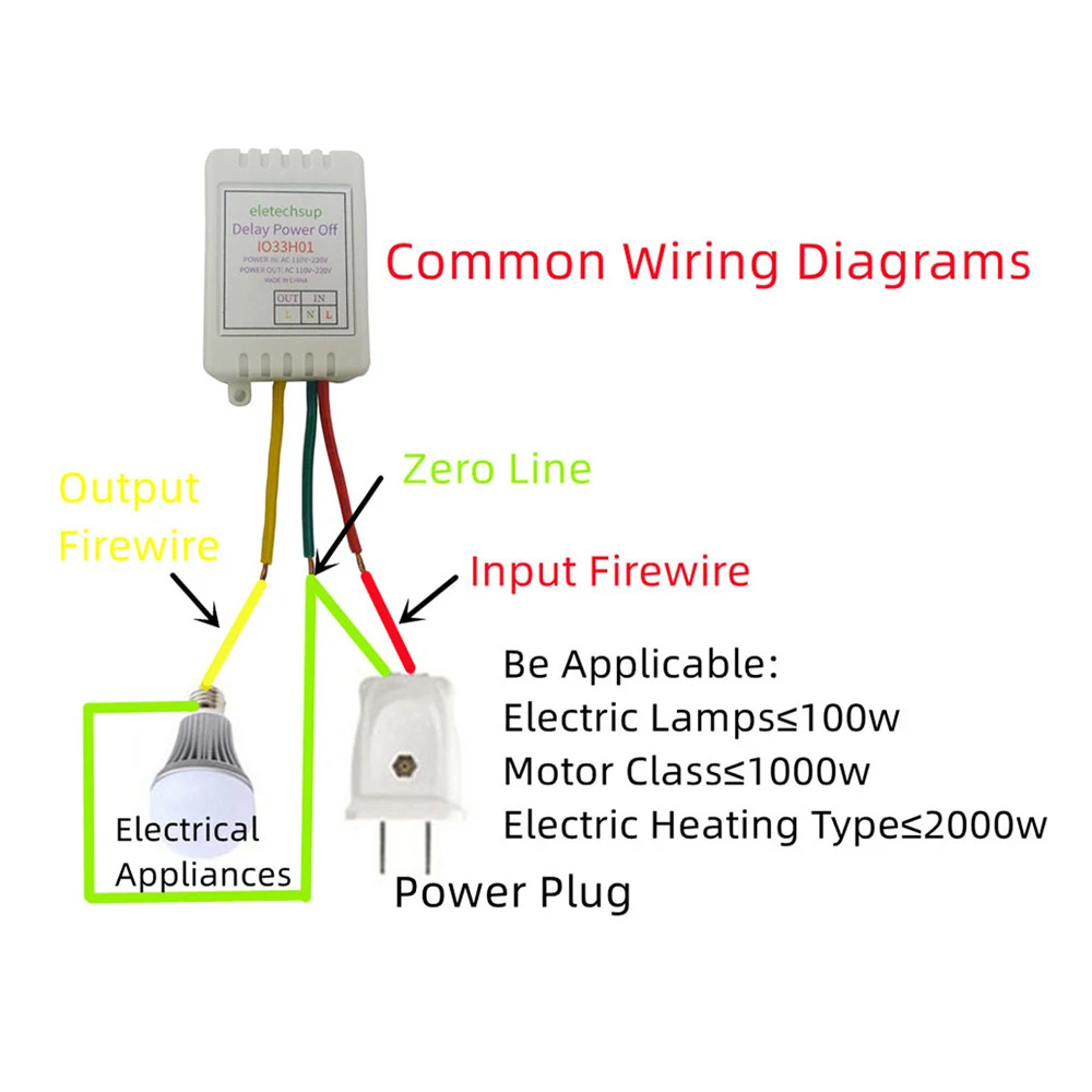 1-480Min Timer Adjustable Disconnect Delay Controller AC 110V 220V Power-ON Delay OFF Relay Switch AC 220V 7A Voltage Output 4
