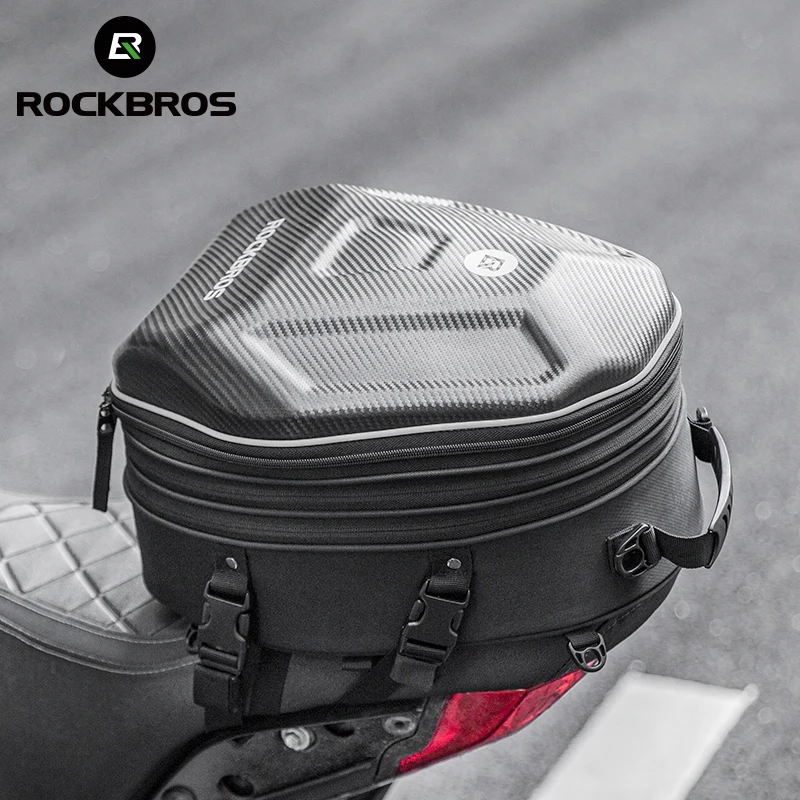 

ROCKBROS Motorcycle Bag Waterproof Hard Shell Motorcycle Rear Seat Bag Large Capacity Motorcycle Tail Bag Helmet Rider Backpack