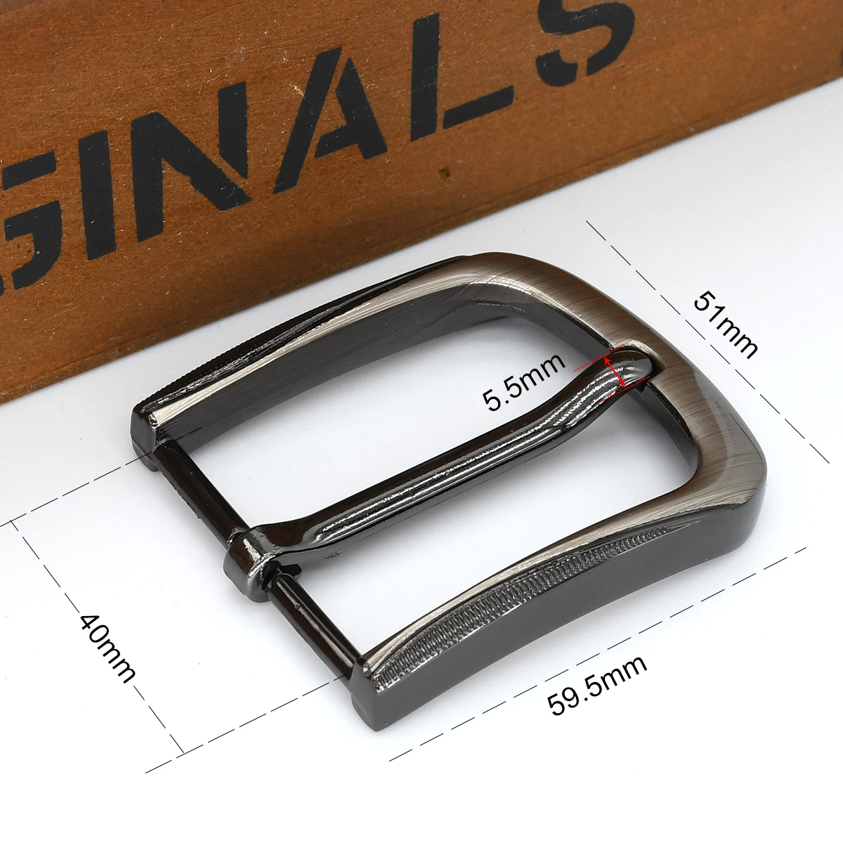 Description Picture 4 of itemMen's 40mm Belt Buckle Metal Laser Pin Buckles Fashion Waistband Parts Garment Accessories Leathercraft DIY Hardware