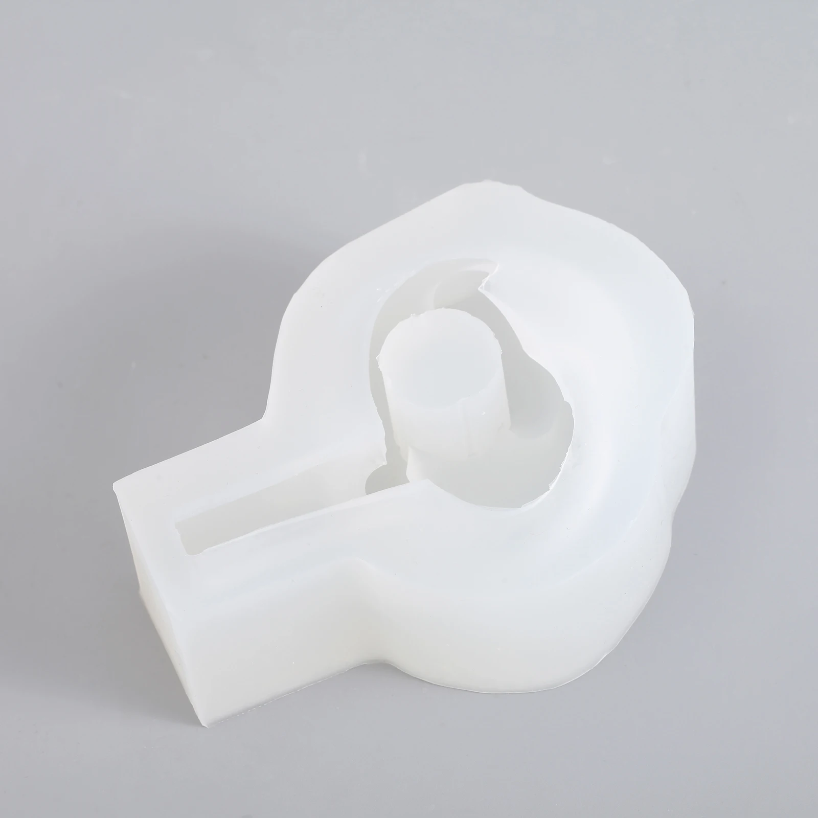 Knot Taper Candle Holder Silicone Mold for Concrete Cement Handmade Candlestick Jesmonite Mould Home Decoration