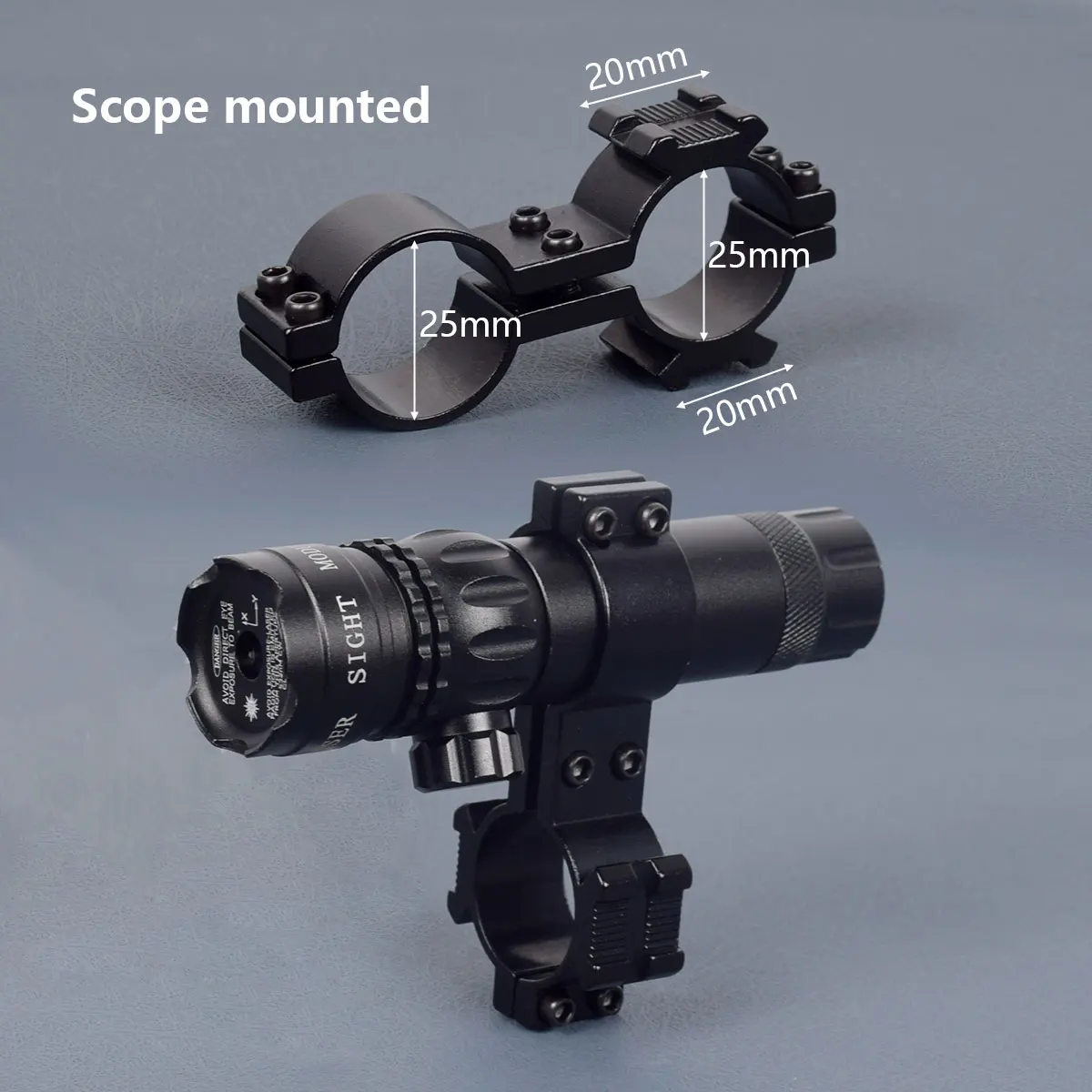 Universal Rifle Red Green Dot Laser Sight 532nm Scope with Pressure Switch Picatinny and Mounting Hunting Riflescope Accessories