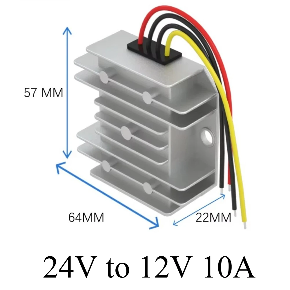 Heavy-Duty Voltage Step-Down Transformer and Converter (24V to 12V) - 40A Capacity