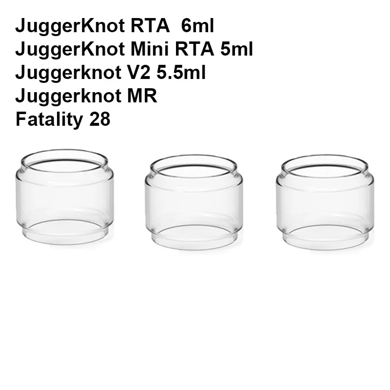 

Резервуар из пузырчатого стекла для QP qp JuggerKnot Mini RTA 5 мл JuggerKnot RTA V2 5,5 мл Juggerknot MR Fatality 28, стеклянный резервуар, контейнер, 3 шт.