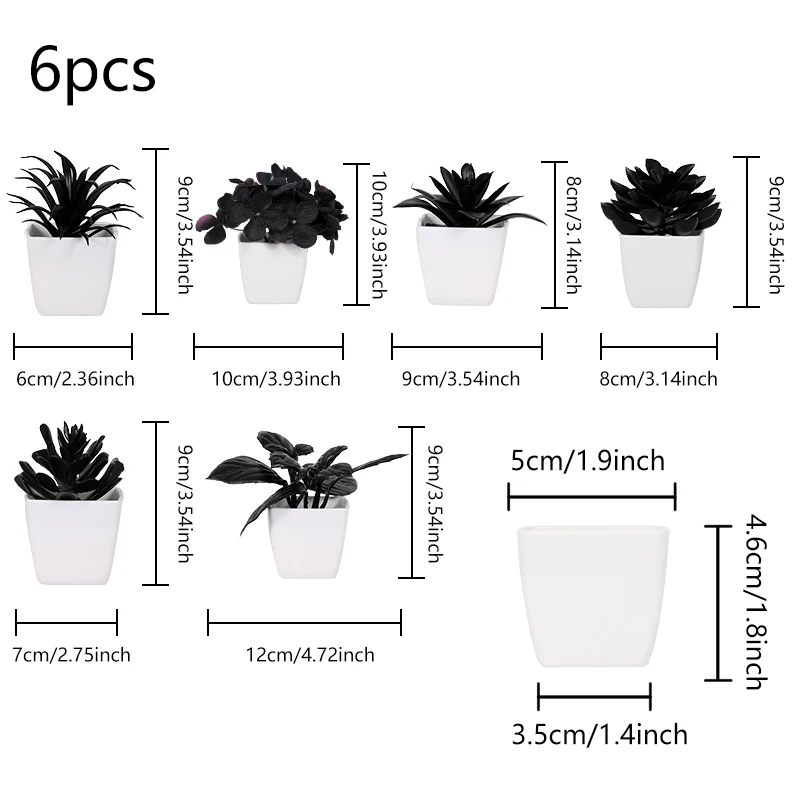 1 Set Simulation Mini Potted Plant