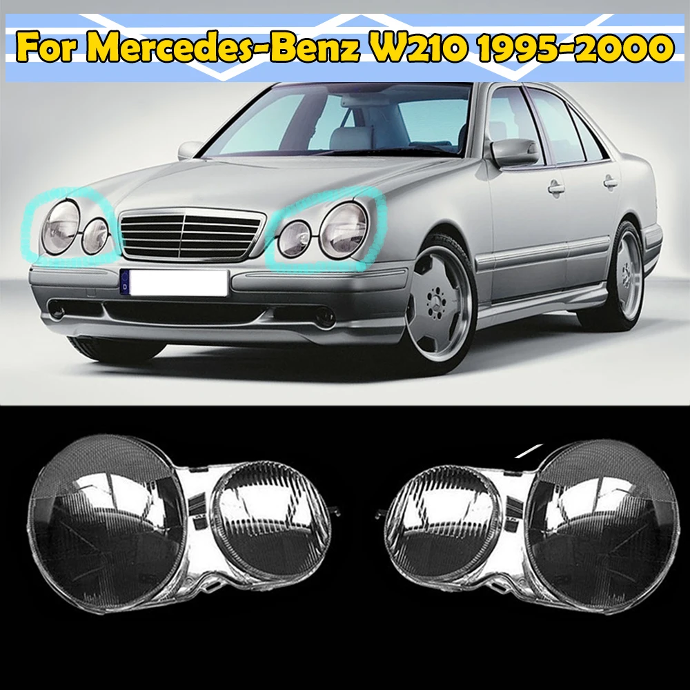Kalmte bijnaam Efficiënt Auto Koplamp Glas Lamp Transparante Lampenkap Shell Koplamp Cover Voor  Mercedes Benz W210 E200 E220 E230 E350 1995 2000| | - AliExpress