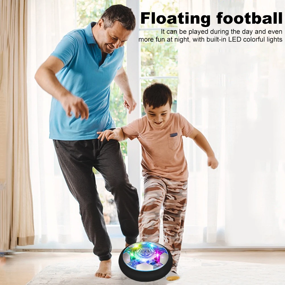 Air Floating Soccer Ball with LED Light and Foam Bumper Indoor Outdoor  Soccer Ball  Floating Soccer Gifts for Kids view 4