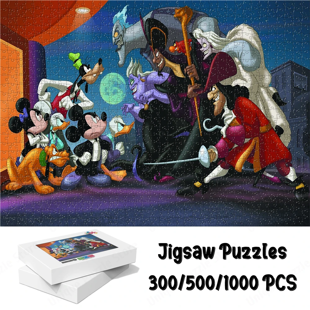 

Mickey Minnie and Witch Wars Jigsaw Puzzles Disney Classic Fun Cartoon Games and Puzzles Disney Characters Adults Puzzles Gift