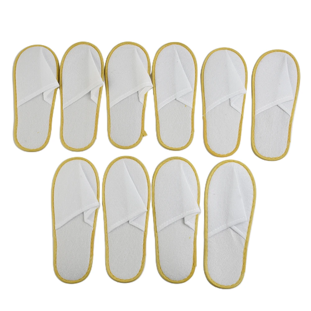 

20pcs Hotel Slippers For Spa Hotel Guest Soft Slippers Closed Toe Lightweight Polar Fleece Disposable Travel Slipper Spare Parts