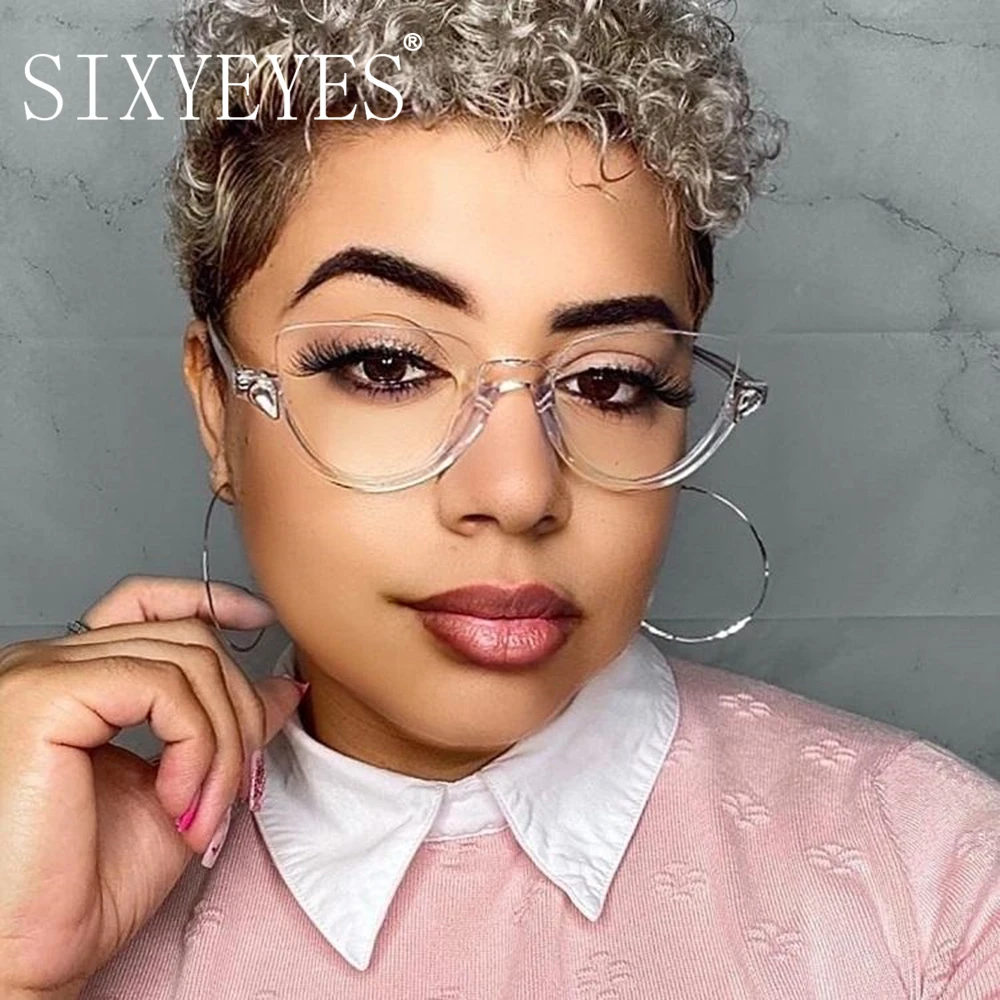HPIRME Vintage Half Frame Diamond Light Occhiali Da Donna Lady Cat Eye Strass Occhiali Da Vista, 1, Taglia Unica - Foto 3