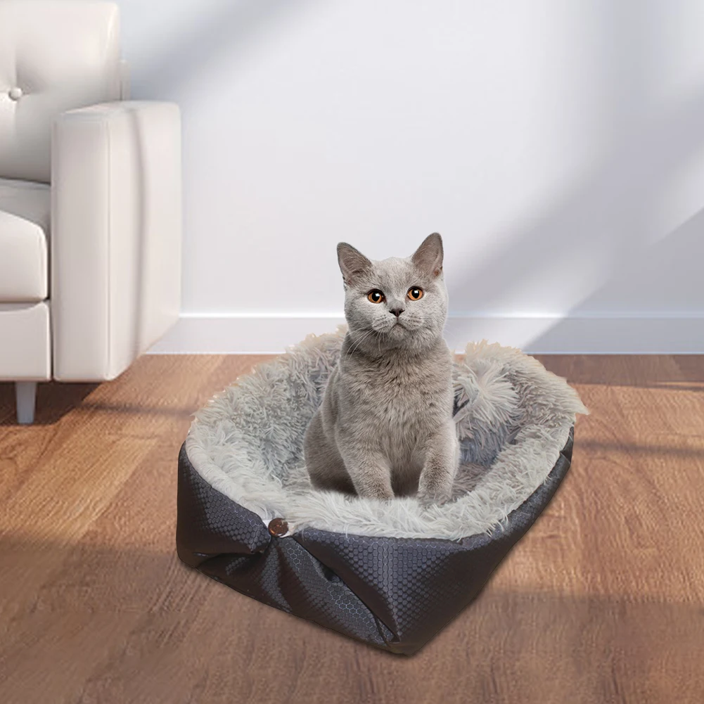 Cat Bed House Soft Comfortable Autumn Winter 2 in 1 Cat Dog Sofa Bed