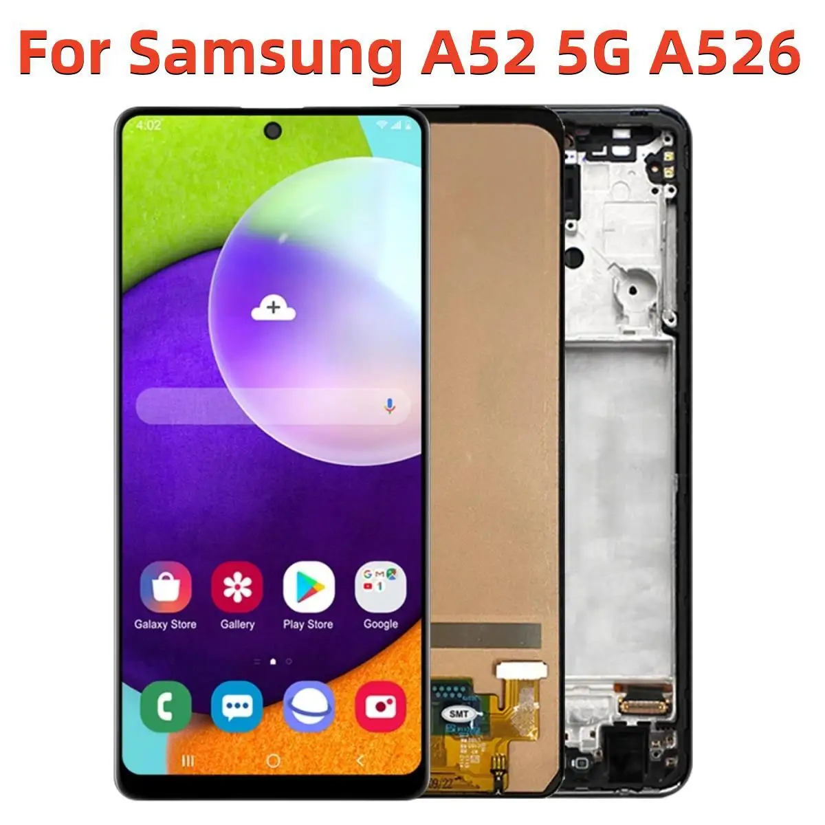 

A52 5G Display Screen, for Samsung A52 5G A526 A526B A526B/DS LCD Display Touch Screen Digitizer Assembly with Frame Replacement