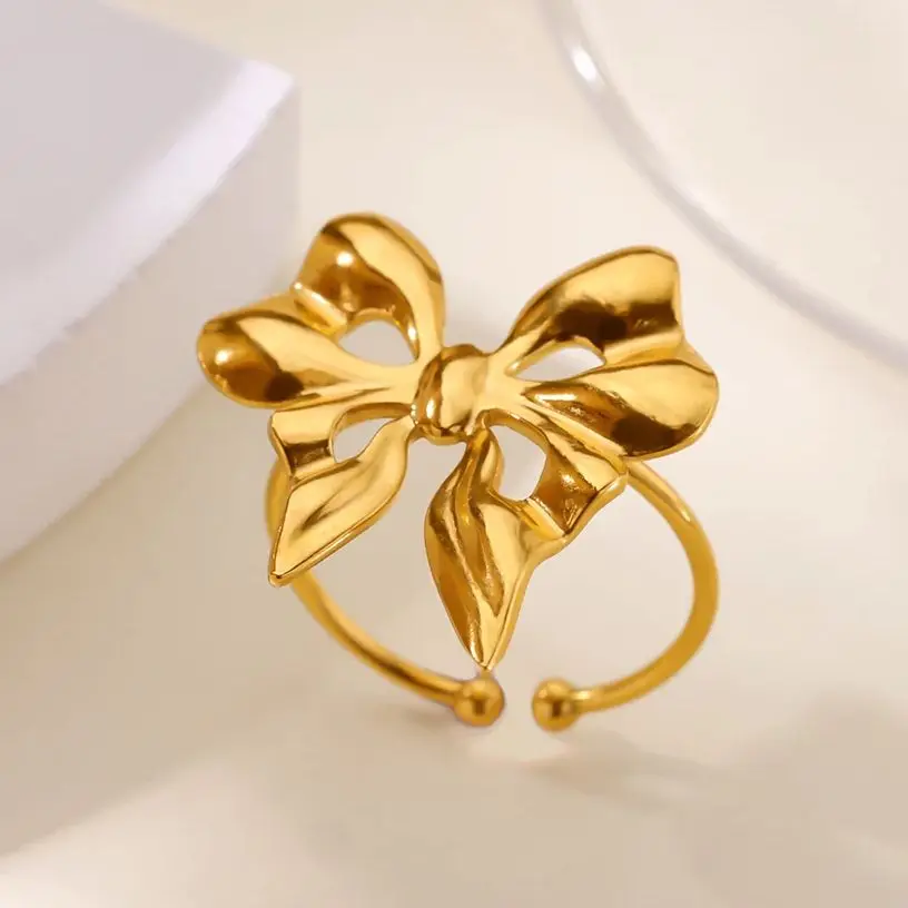 Stainless Steel Butterfly Ring For Women
