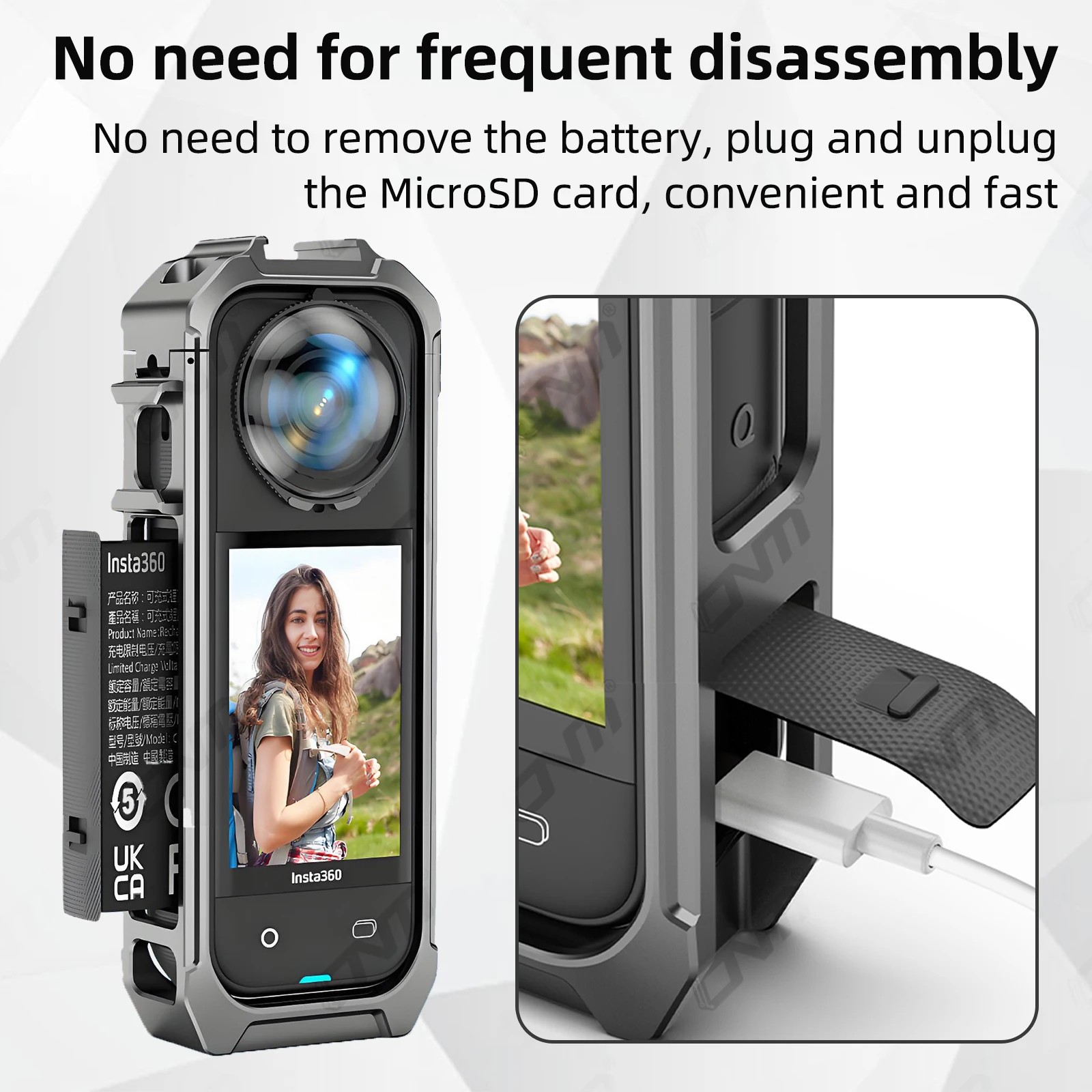 إطار حماية متين ومقاوم للصدمات لكاميرا INSTA360 X5...