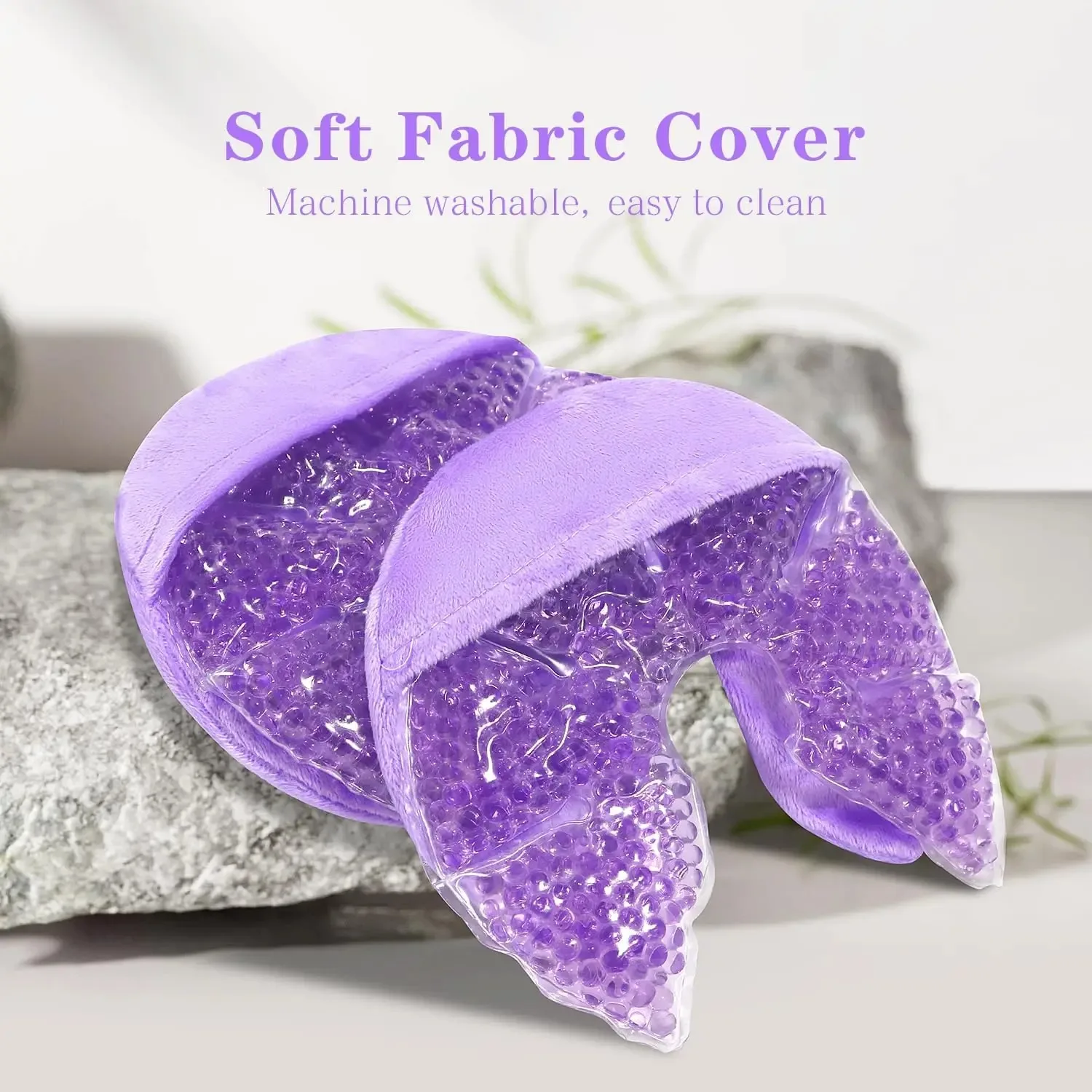 Hot Cold Gel Bead Breast Therapy Pack & Perineal Cold Compress Heating Pad Breast Ice Packs for Breastfeeding Cooling Gel Packs