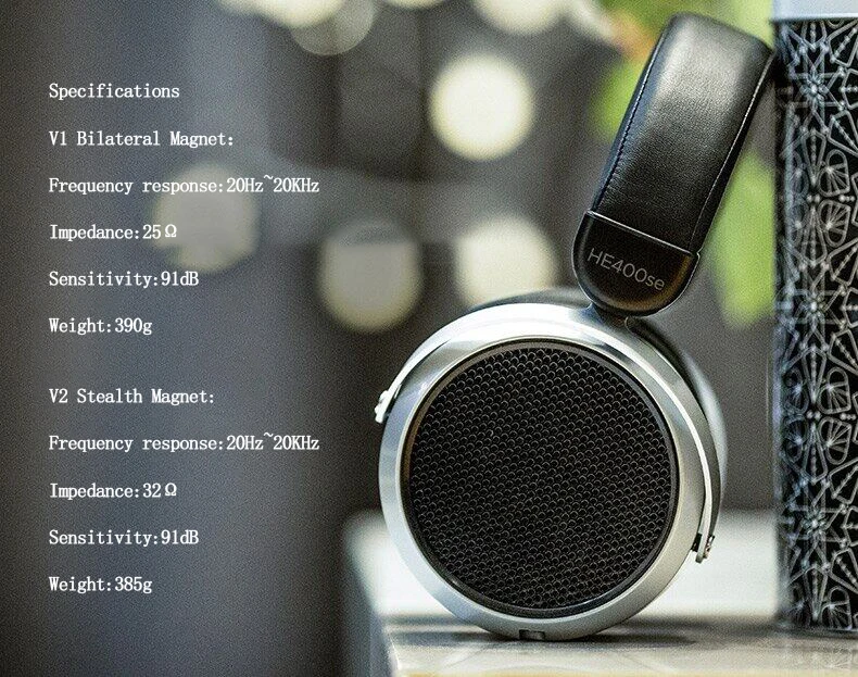 Original Hifiman HE400se Over Ear Planar Magnetic Headphones 25ohm Open-Back Design Orthodynamic Earphone 20Hz-20KHz NEO