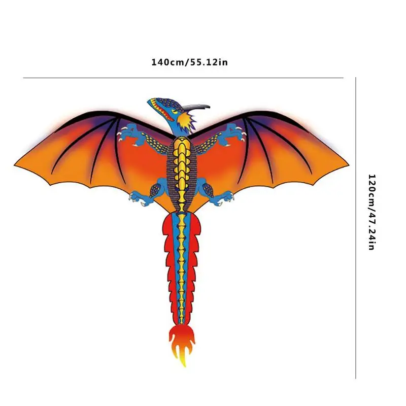 1pc 3D Dinosaur Kite Outdoor Fun Sport Toy Kite Novelty Animal Dragon Kites Children Toy High Quality Big Kite Flying 6