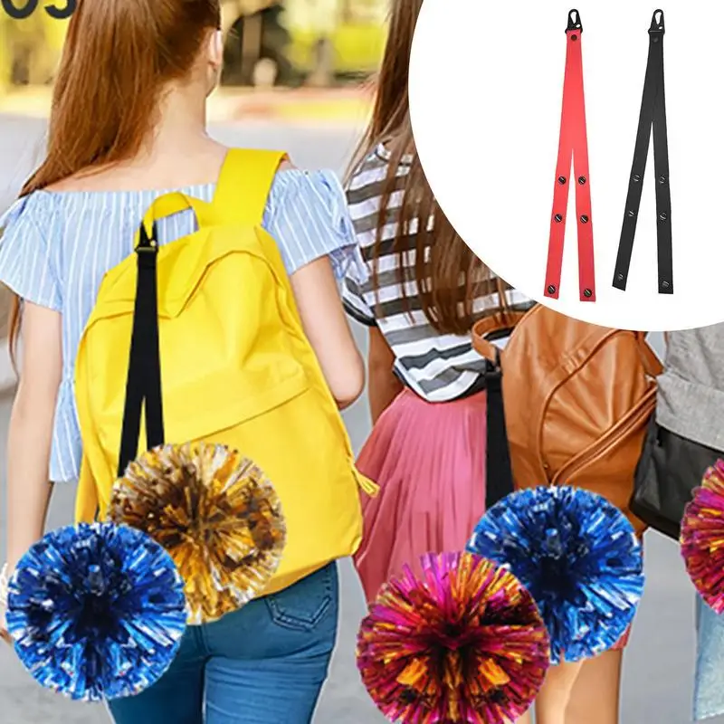 Pom Pom Holder For Backpack Cheer Nylon Cheer Bag Accessory Lightweight & Portable Carrier For Cheerleading