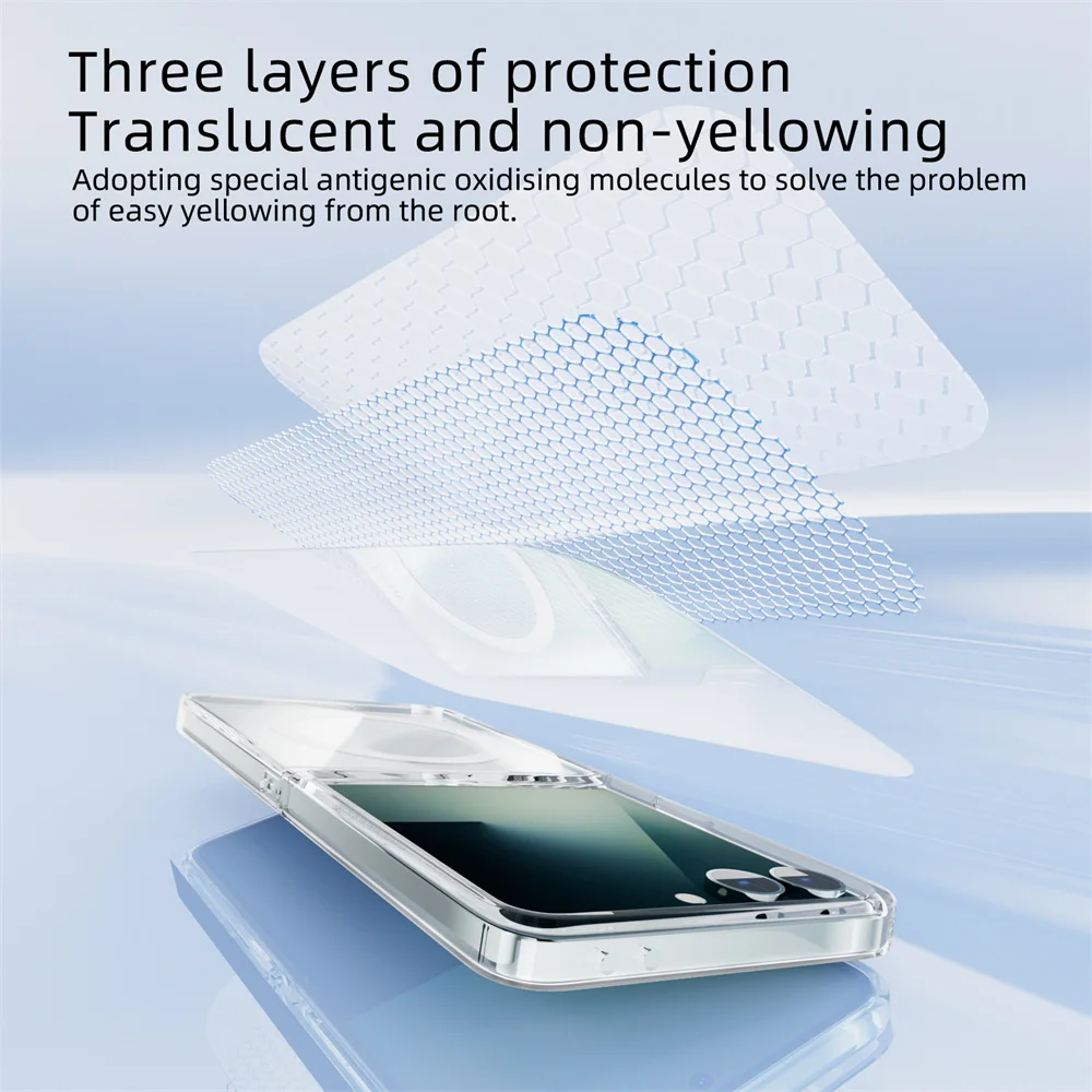 Magsafe Transparent Armour Magnetic Wireless Charging Protective Case