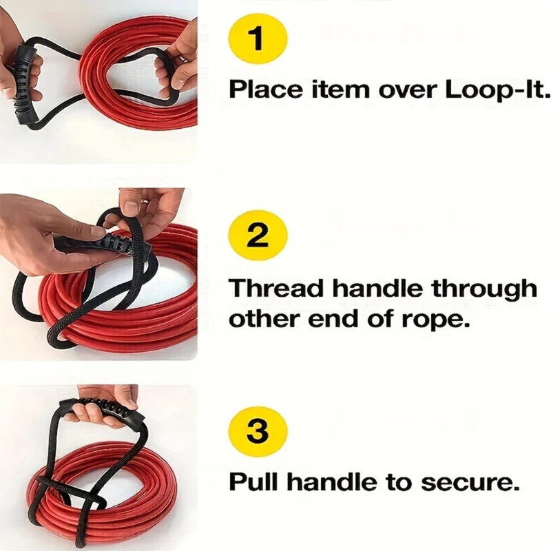 Multi-Purpose Adjustable Storage Strap with Handle - Ideal Organizer for Home, Garage, and Outdoor Accessories