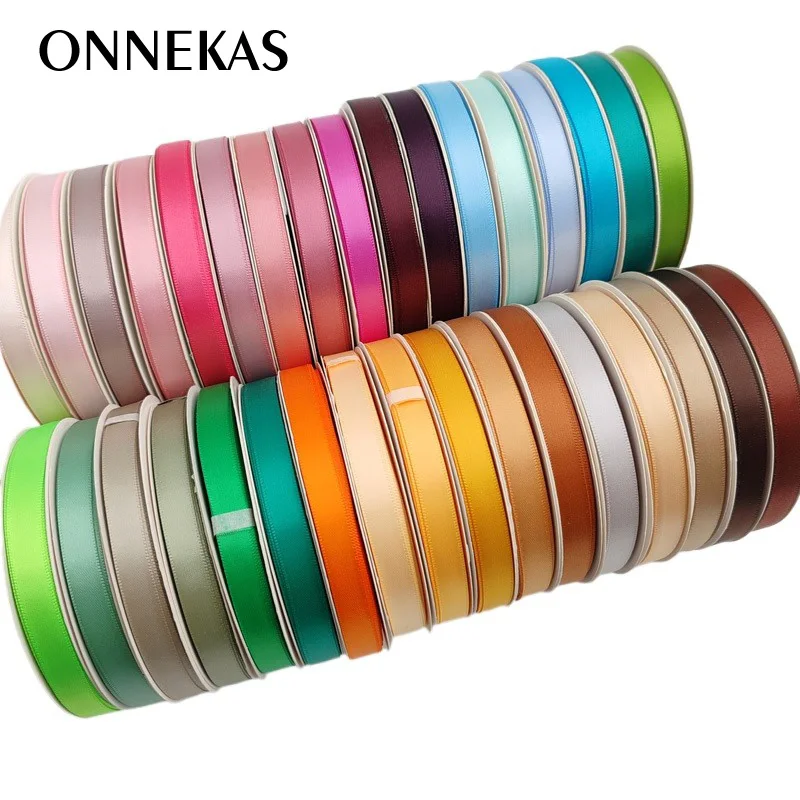 (ON SALE) 3/8" 9mm Double Sided Satin Ribbon / Smooth Satin Ribbon for Dress / Mini Bows Making in 9mm 22.5Meters