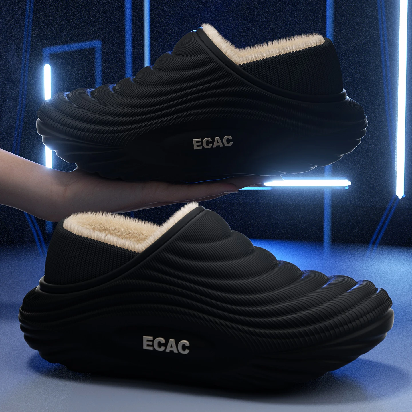 EVA-Winterpantoffeln für Damen und Herren, warm gefüttert, wasserdicht, rutschfest, bequem, für drinnen und draußen, leichte Baumwollclogs_voghion.com