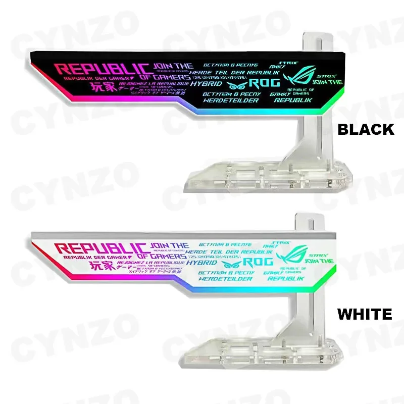 Suporte do Cartão de Vídeo Argb Suporte Personalizado Gpu pc Gamer Gabinete Suporte Decorativo Aura Sync 3090 3080 4090 Vga 3pin 5v - Imagem 4