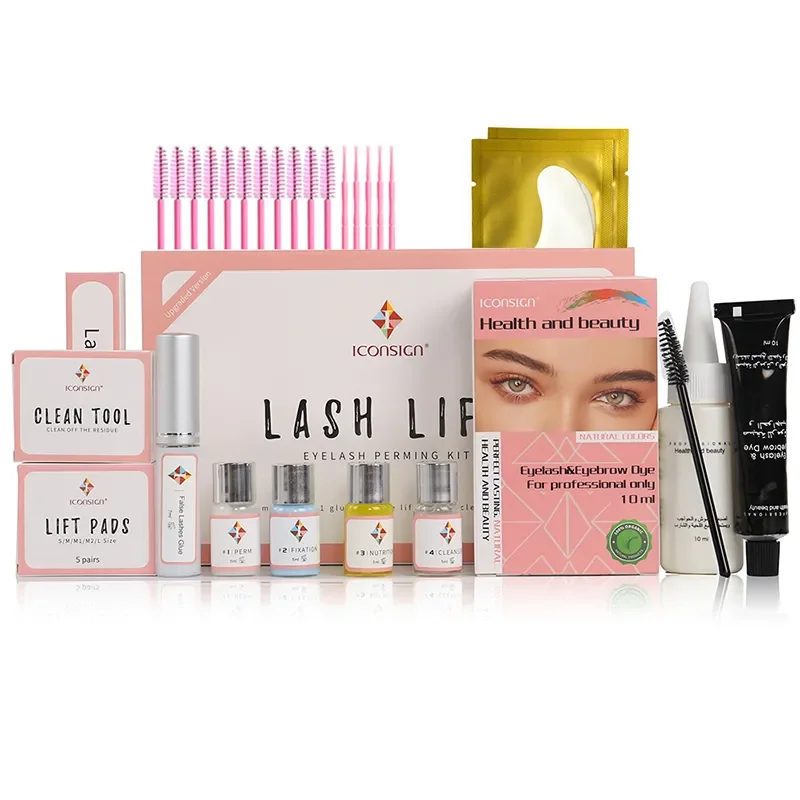 Iconsign Aggiornato Lash Lift Kit E Lash Brow Dye Tint Kit Insieme Sollevamento Ciglia Brow Dye Tint Strumenti Per Il Trucco Degli Occhi Dropshipping