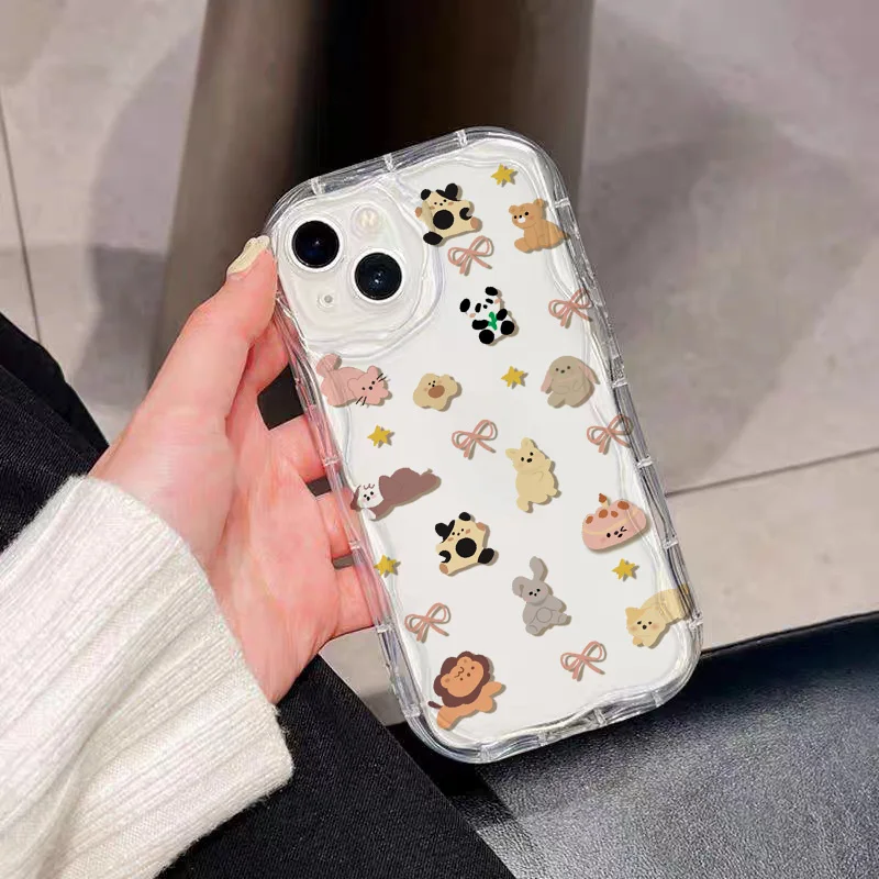 Cute Animal Silicone Cover - Sweet Dog & Cat Design Case