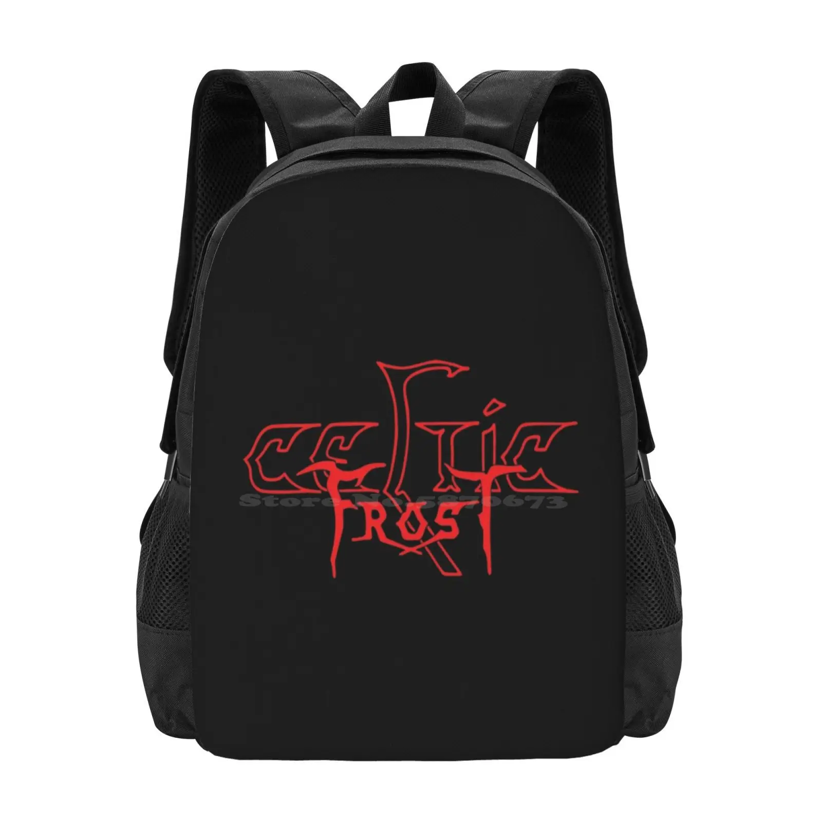 Frost Pattern Design Laptop Travel School Bags Metal Band Black Metal Extreme Metal Posseated Venom Bathory