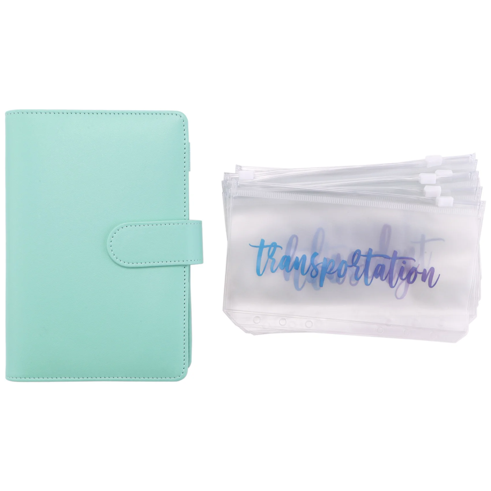 

A6 из искусственной кожи блокнот, магнитная папка для индивидуального планирования с 12 карманами, папка на молнии для блокнота, планировщика купюр