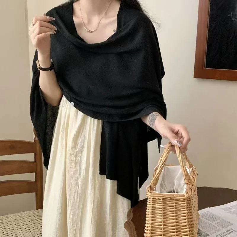 Women V Neck Half Sleeve Knitted Sweater