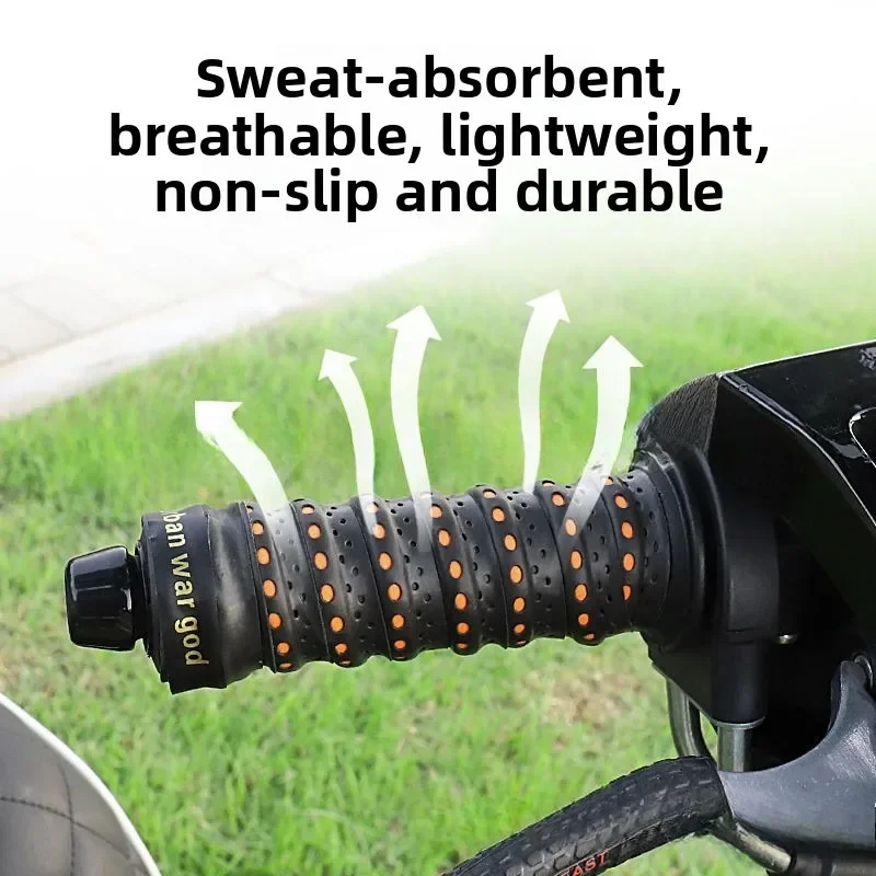 Motorcycle Handlebar Grips Electric Vehicle Anti-slip Soft Comfortable Breathable Wear-resistant Sweat Absorbent Handle Grips