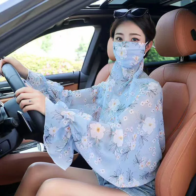 Sunscreen Shawl Women Summer Driving Ultraviolet Protection Sun Shade