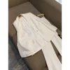 Luxury Pearls Women Pants Sets 2 Piece White Peak Lapel Single Button Wear Fashion Elegant Wedding Party Office Lady Suits 3