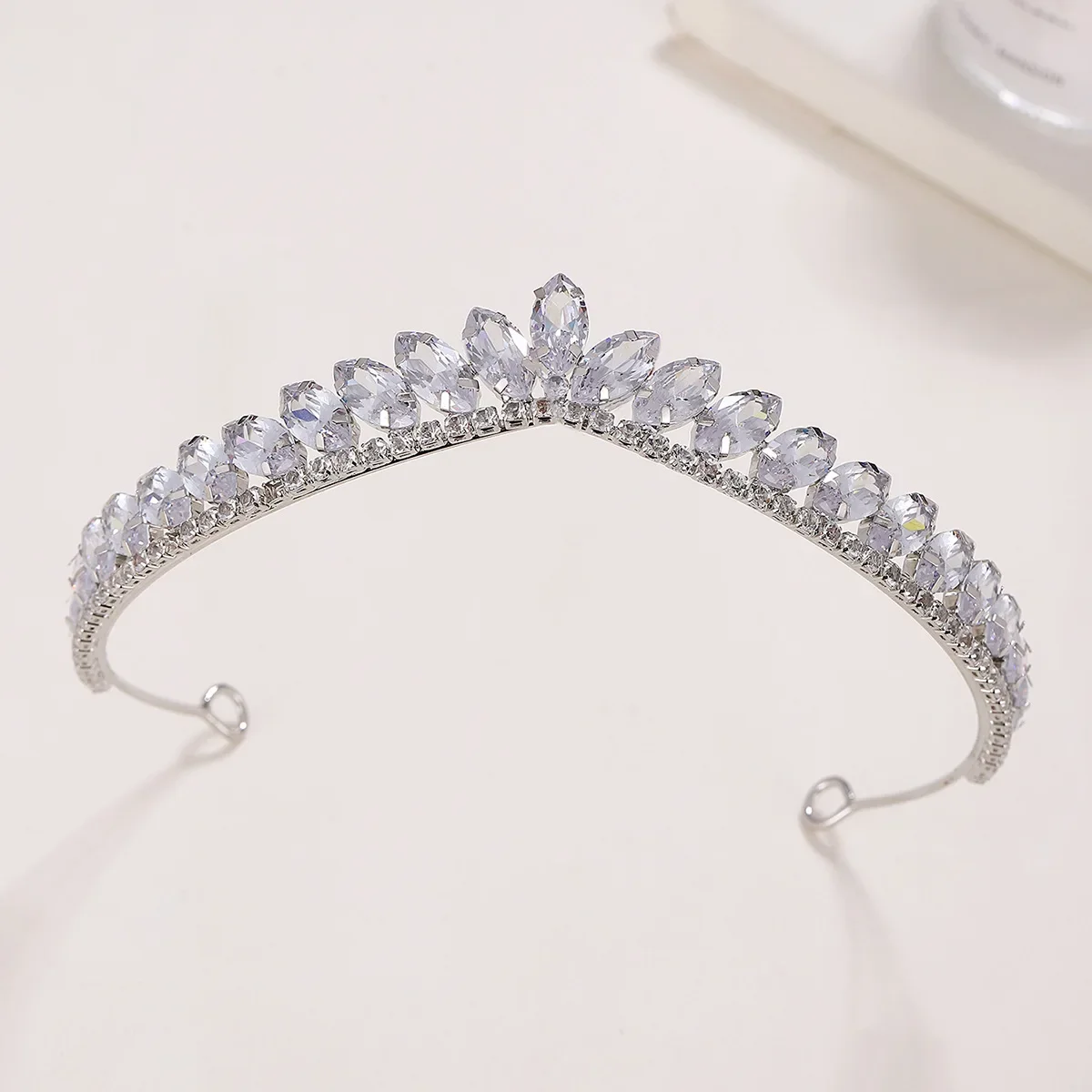 1PC Crystal three-dimensional bridal decorative headband tiara Birthday crown Wedding tiara