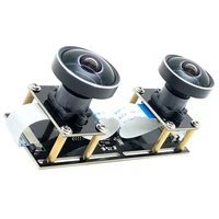 5-мегапиксельная панорамная стерео веб-камера видеонаблюдения «рыбий глаз» с двумя объективами, 30 кадров в секунду, USB-модуль камеры для 3D VR, бинокль с синхронизацией виртуальной реальности — изображение 4