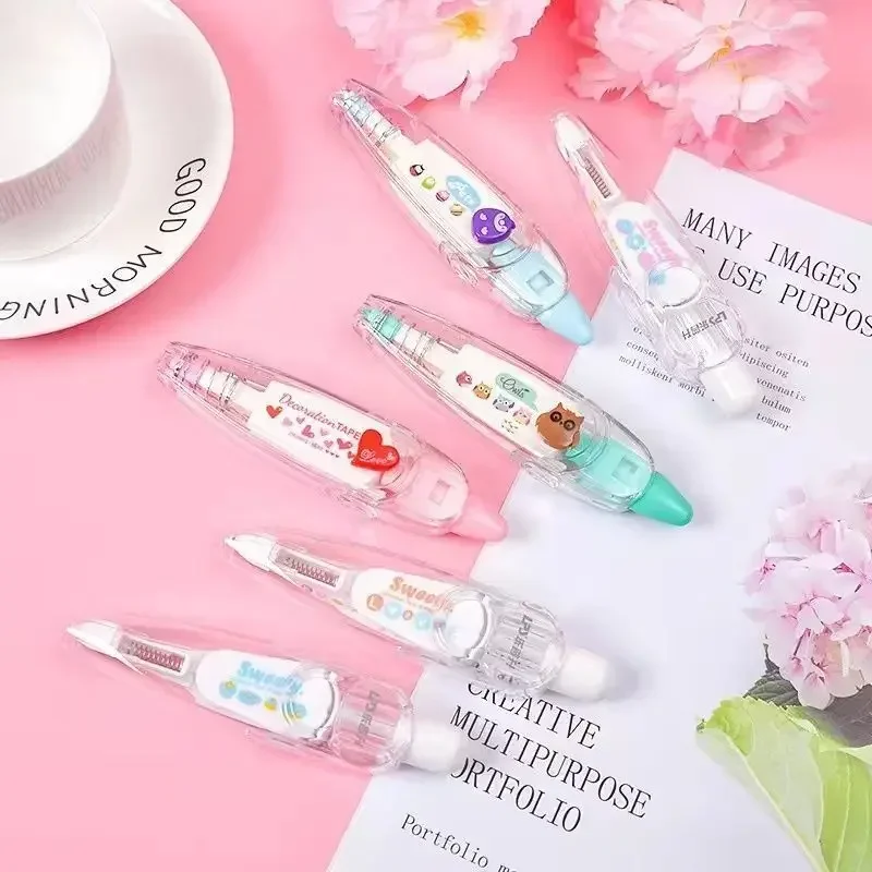 Kawaii Owl Dog Pattern Correction Tape Stationery Correction Tape Stickers for Scrapbooking DIY Stickers Back To School 1pc